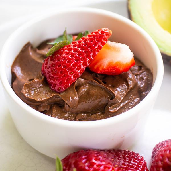10-min avocado, chocolate mousse