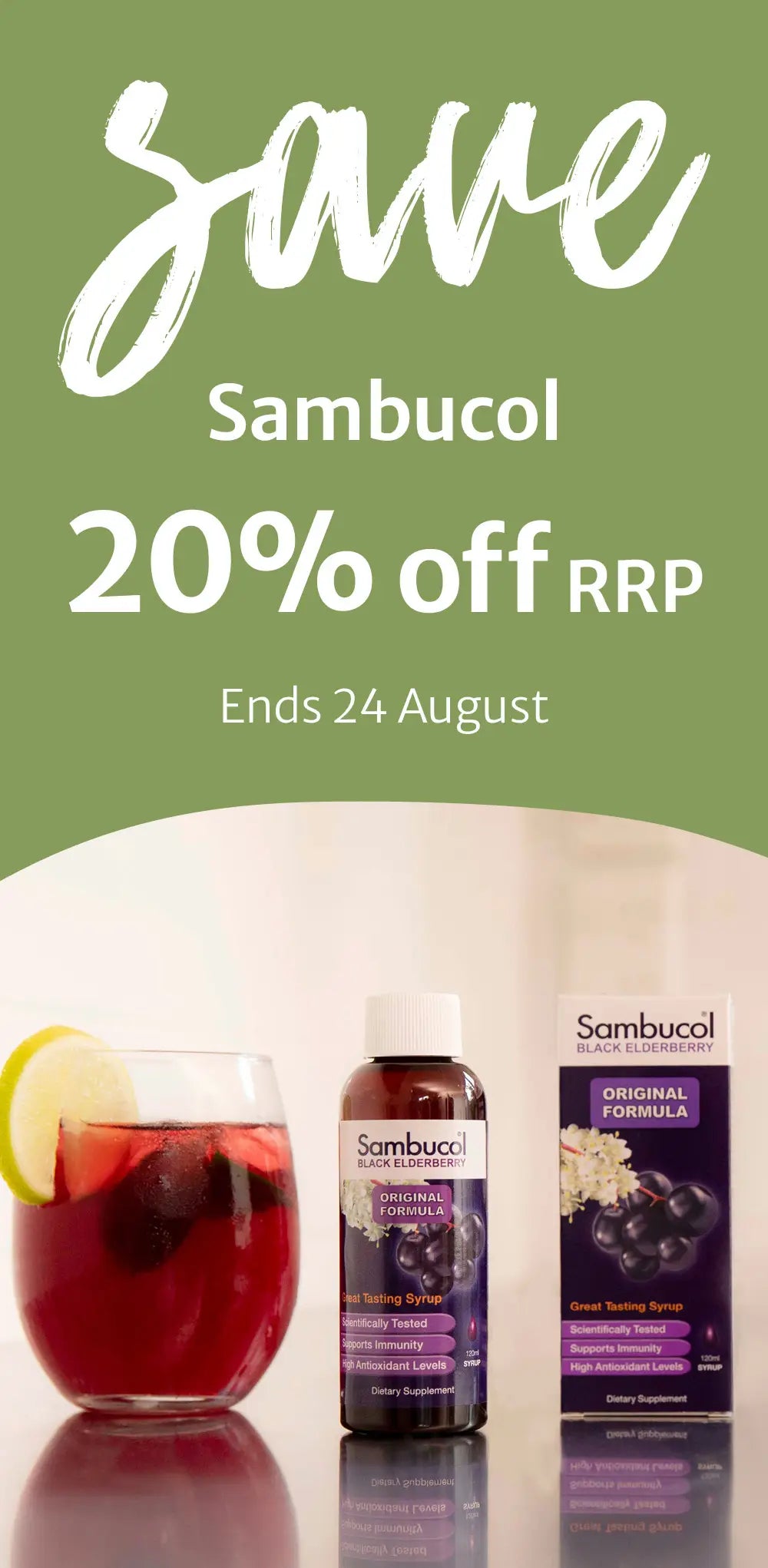 260811 Sambucol Save 20% off RRP