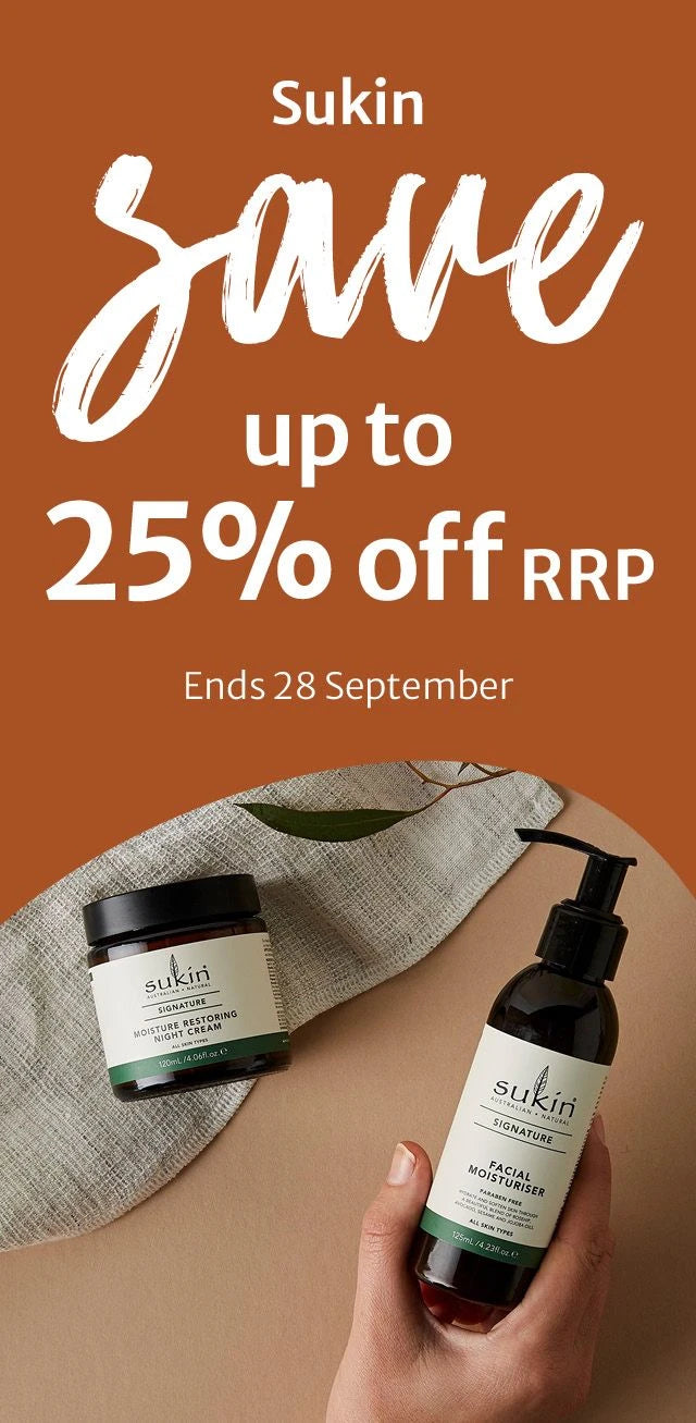 260914 Sukin Save up to 25% off RRP