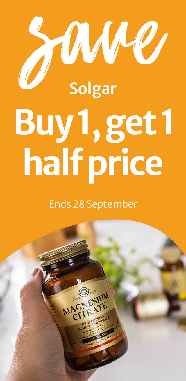 260921 Solgar Buy 1, get 1 half price