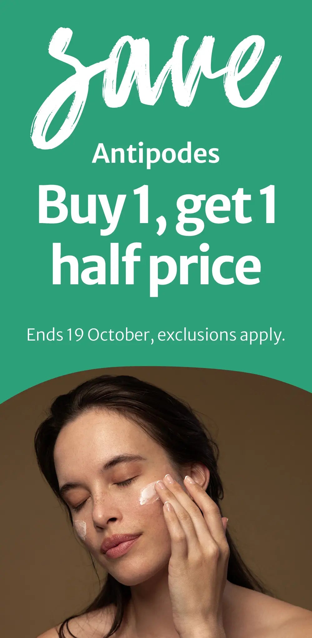 261012 Antipodes Buy 1, get 1 half price