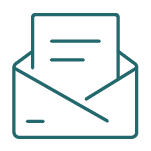 Outline of a letter icon.