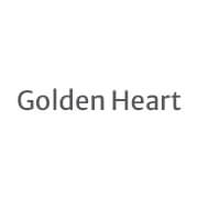 Text 'Golden Heart' on a white background.