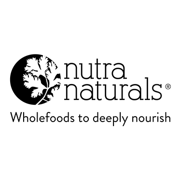 Nutra Naturals logo with text 'Wholefoods to deeply nourish' on a white background