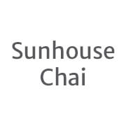 Text 'Sunhouse Chai' on a white background.