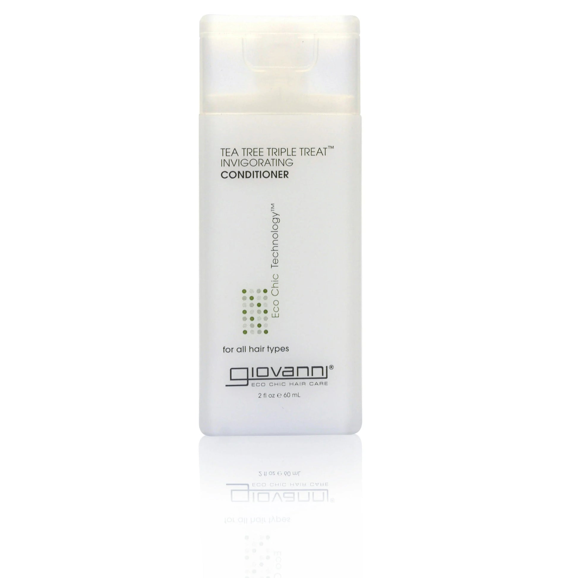 Giovanni Tea Tree Triple Treat Invigorating Conditioner bottle on a white background