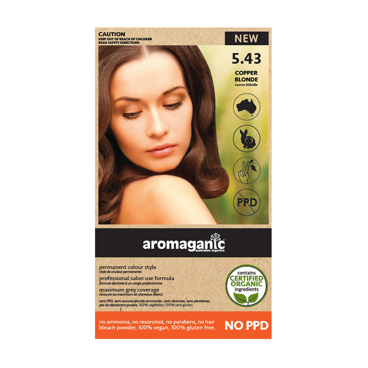 Aromaganic Copper Blonde Hair Dye 5.43_1