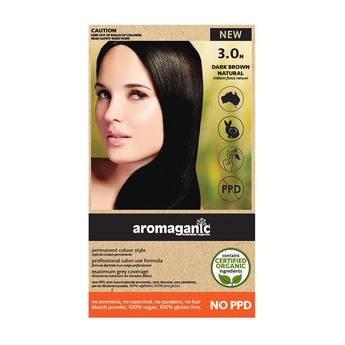 Aromaganic Dark Brown Hair Dye 3N_1
