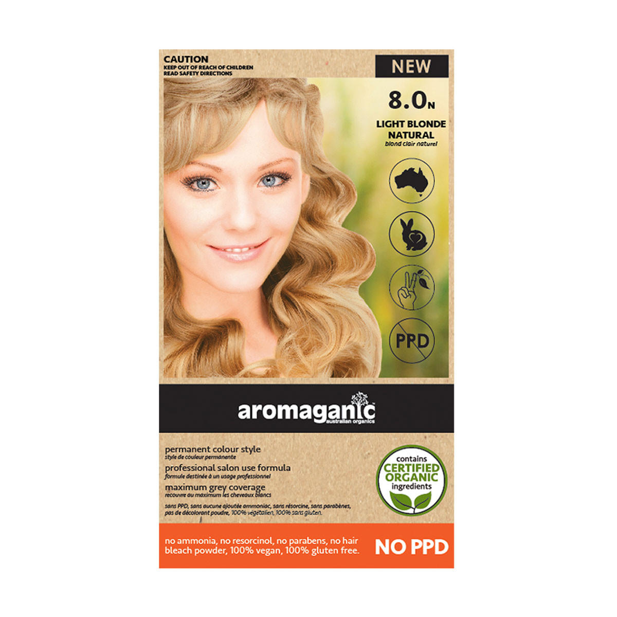 Aromaganic Light Blonde Hair Dye 8N_1