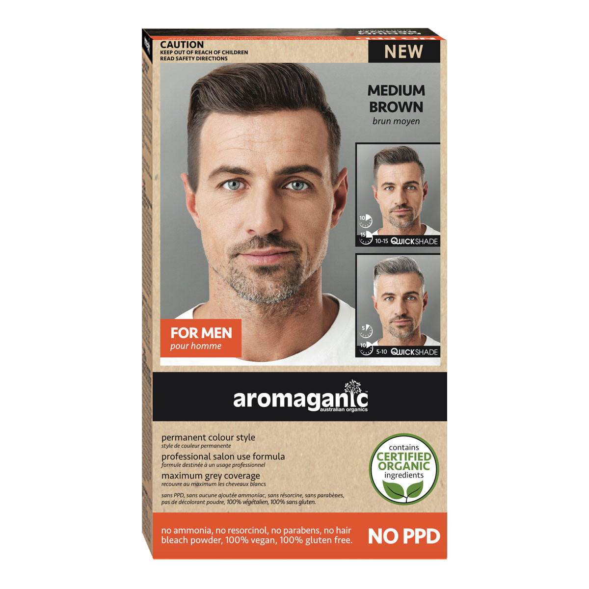 Aromaganic Mens Medium Brown Hair Dye Natural_1