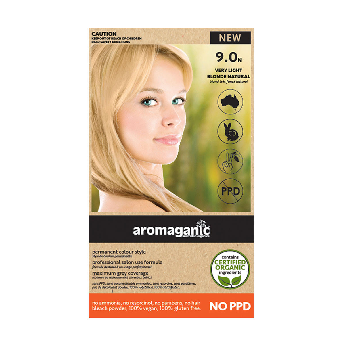 Aromaganic Very Light Blonde Hair Dye 9N_1