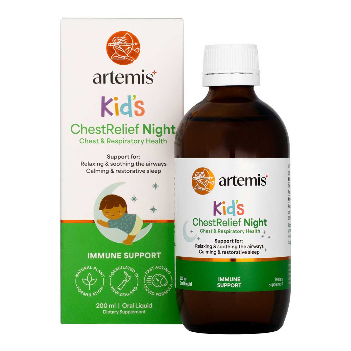 Buy Kids Chest Relief - Night by artemis I HealthPost NZ - 100ml ...