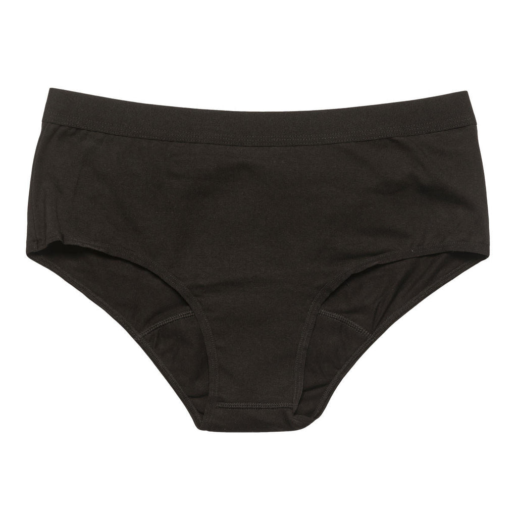 AWWA Cotton Basic Period Brief Black_1