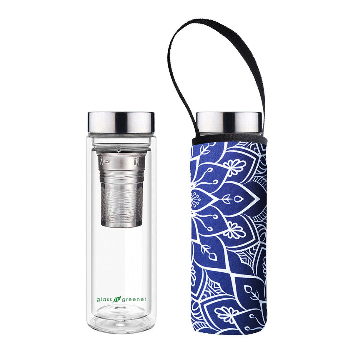 BBBYO Glass Is Greener Teaflask + Carry Cover - Tokyo Print _1