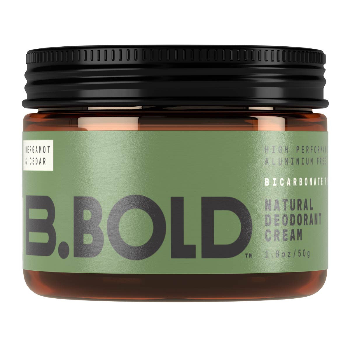 B.BOLD Bergamot & Cedar Deodorant Cream (Bicarbonate Free) _1