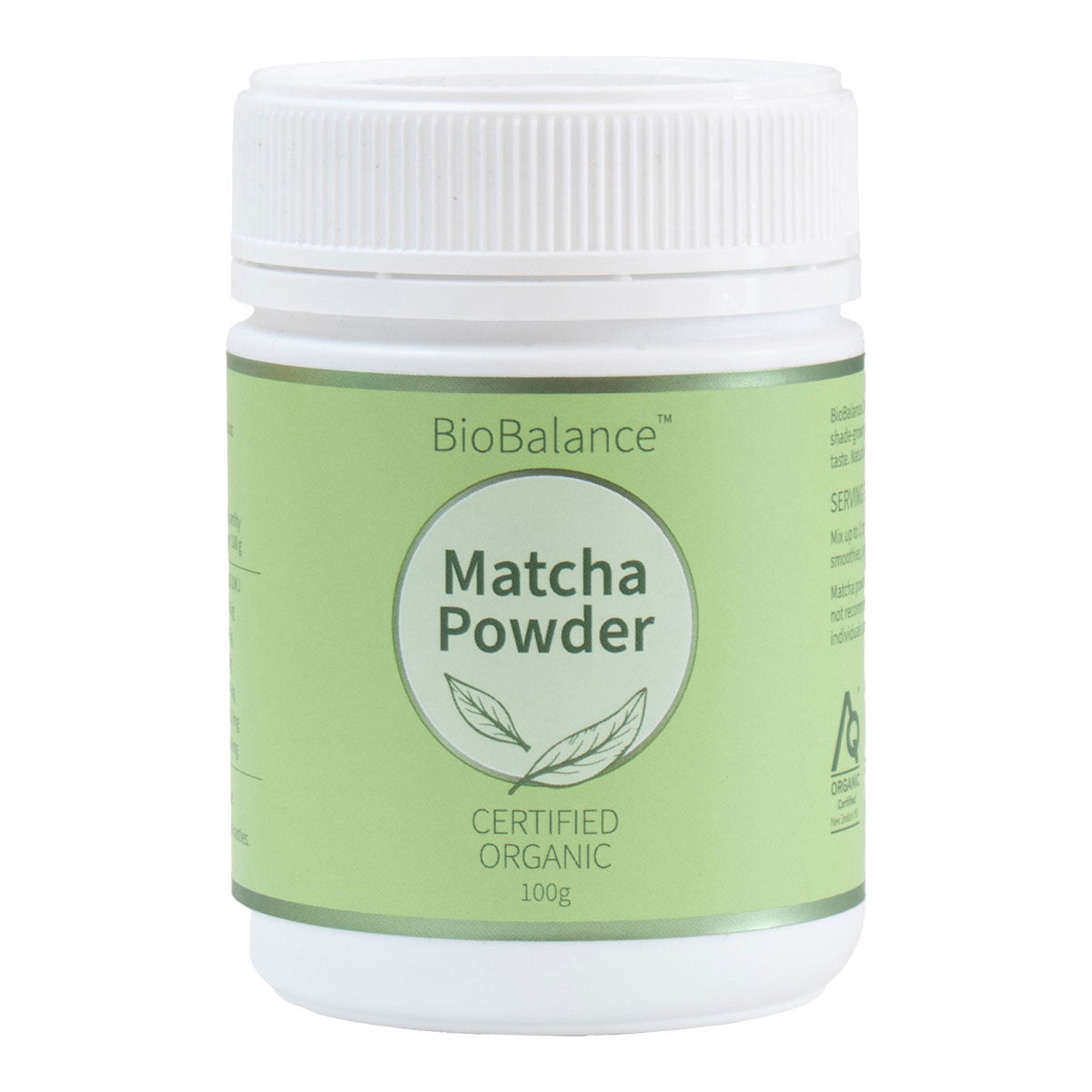 Buy Certified Organic Matcha Powder by BioBalance - 100g | HealthPost NZ