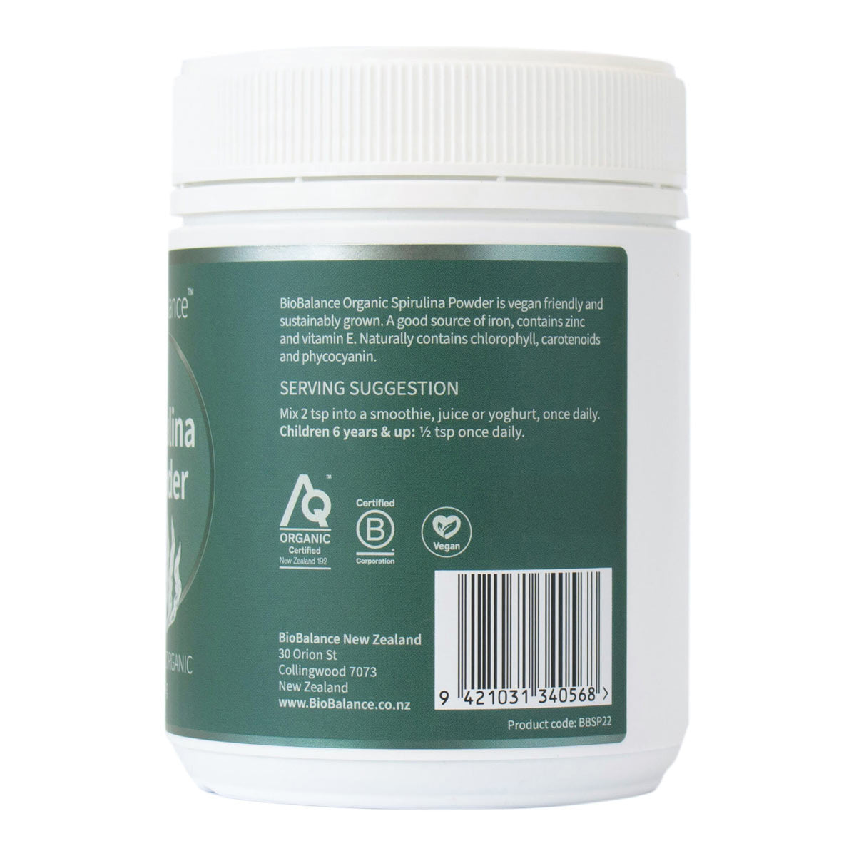 BioBalance Certified Organic Spirulina Powder _3