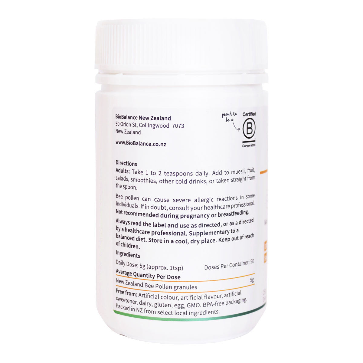 BioBalance New Zealand Bee Pollen _2
