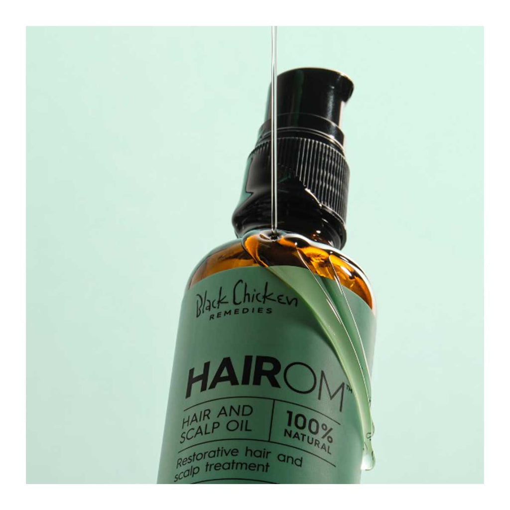 Black Chicken Remedies HairOM - Restorative Hair and Scalp Oil _2