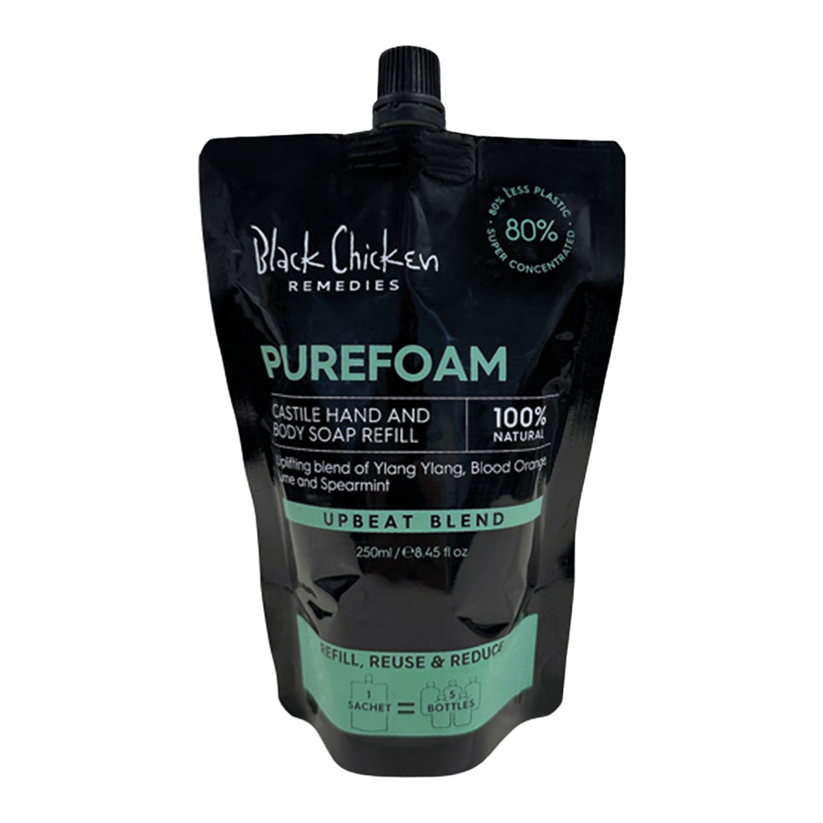 Black Chicken Remedies PureFoam Castile Hand and Body Soap Refill _1