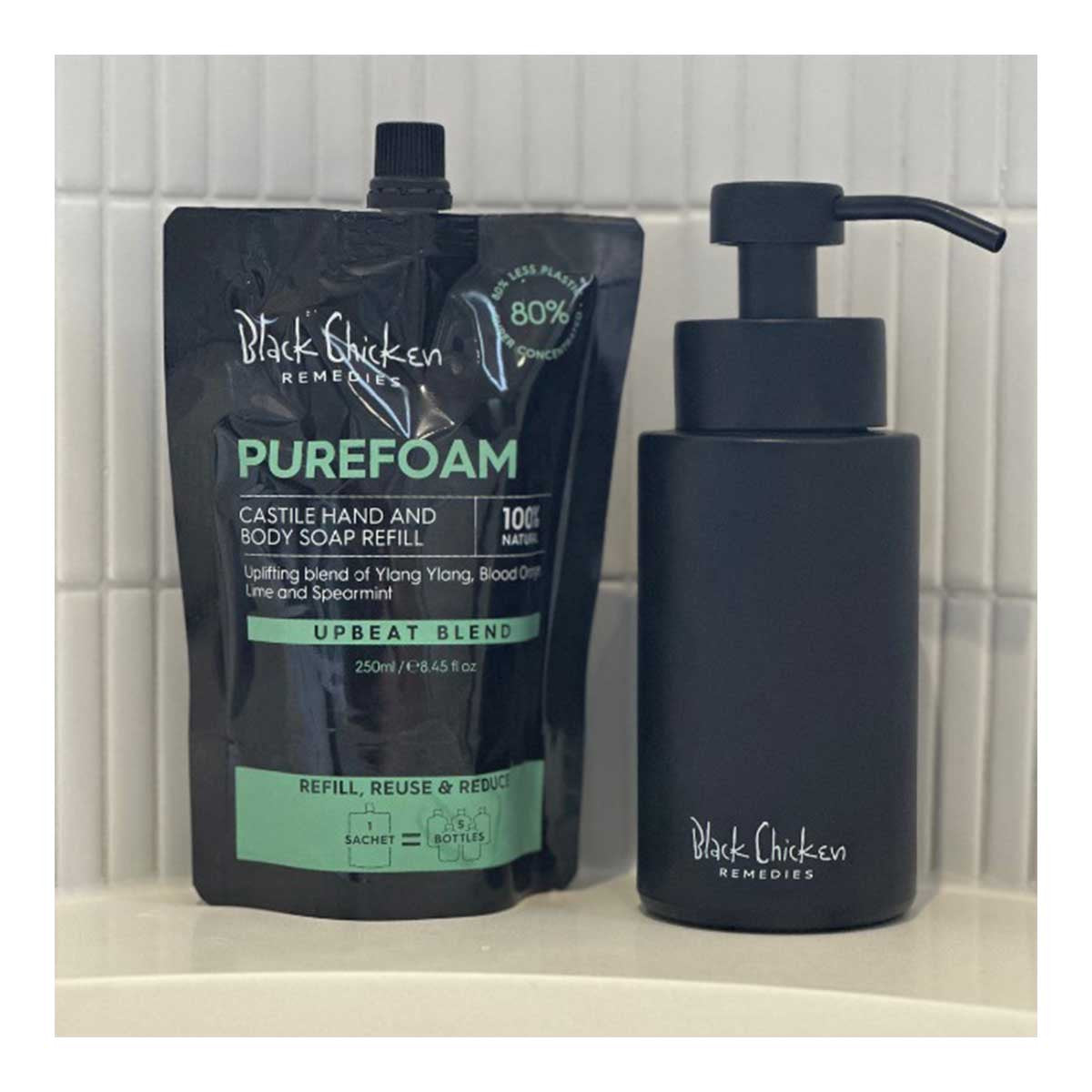 Black Chicken Remedies PureFoam Castile Hand and Body Soap Refill _2