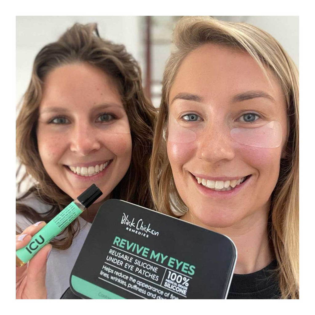 Black Chicken Remedies Revive My Eyes - Reusable Silicone Under Eye Patches _2