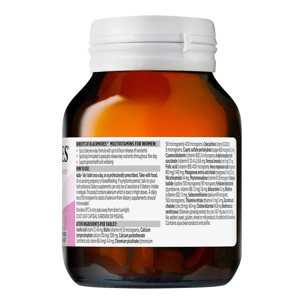 Blackmores Multivitamins for Women Sustained Release Technology_2