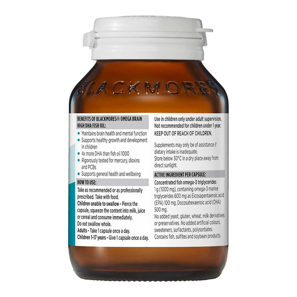 Blackmores Omega Brain High DHA Fish Oil _3