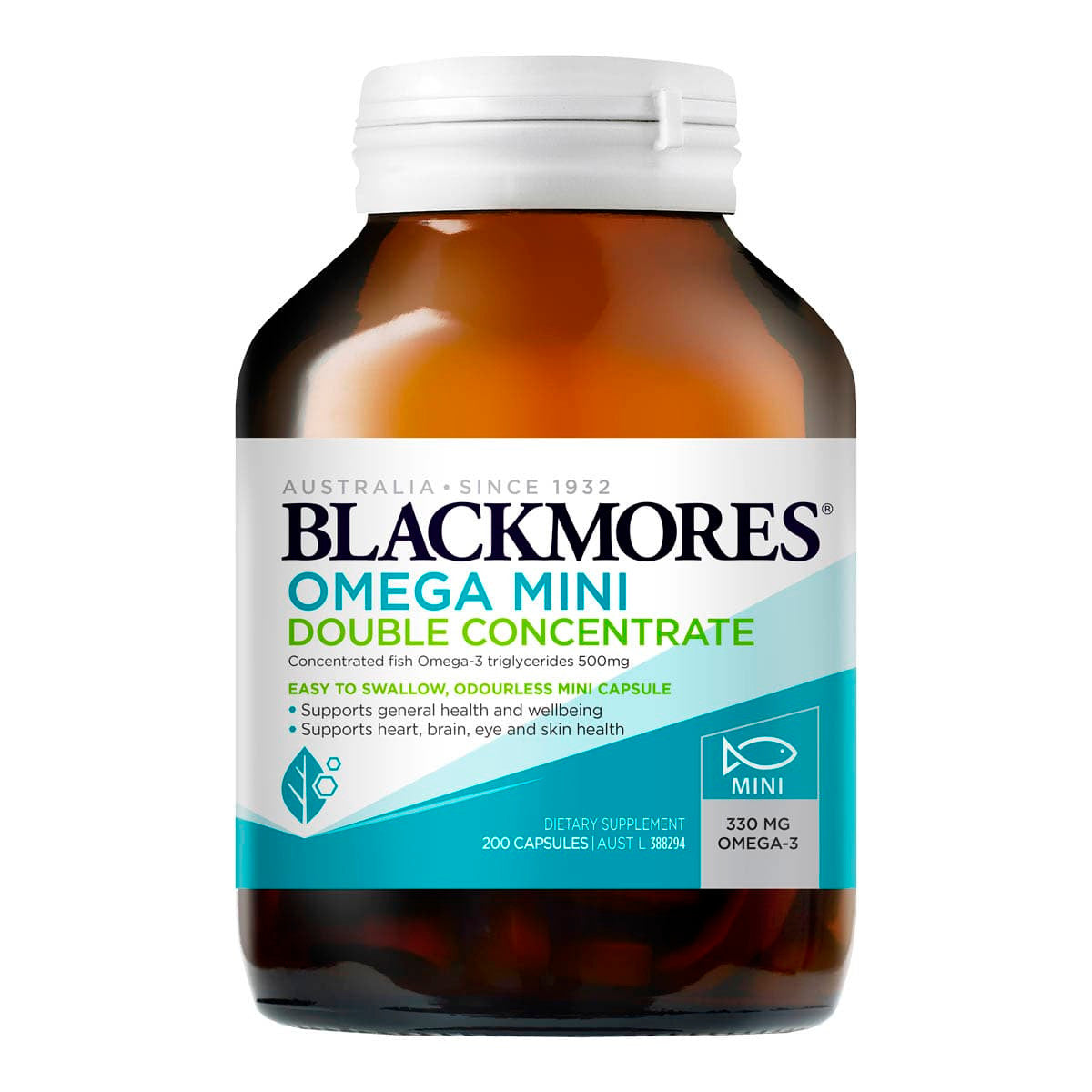 Omega Mini Double Concentrate - 200 capsules | HealthPost NZ