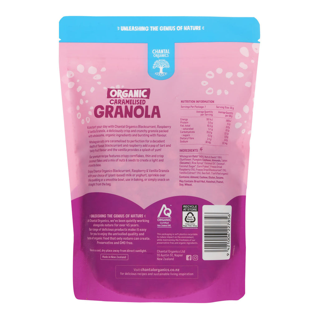 Chantal Organics Blackcurrant, Raspberry & Vanilla Granola _2