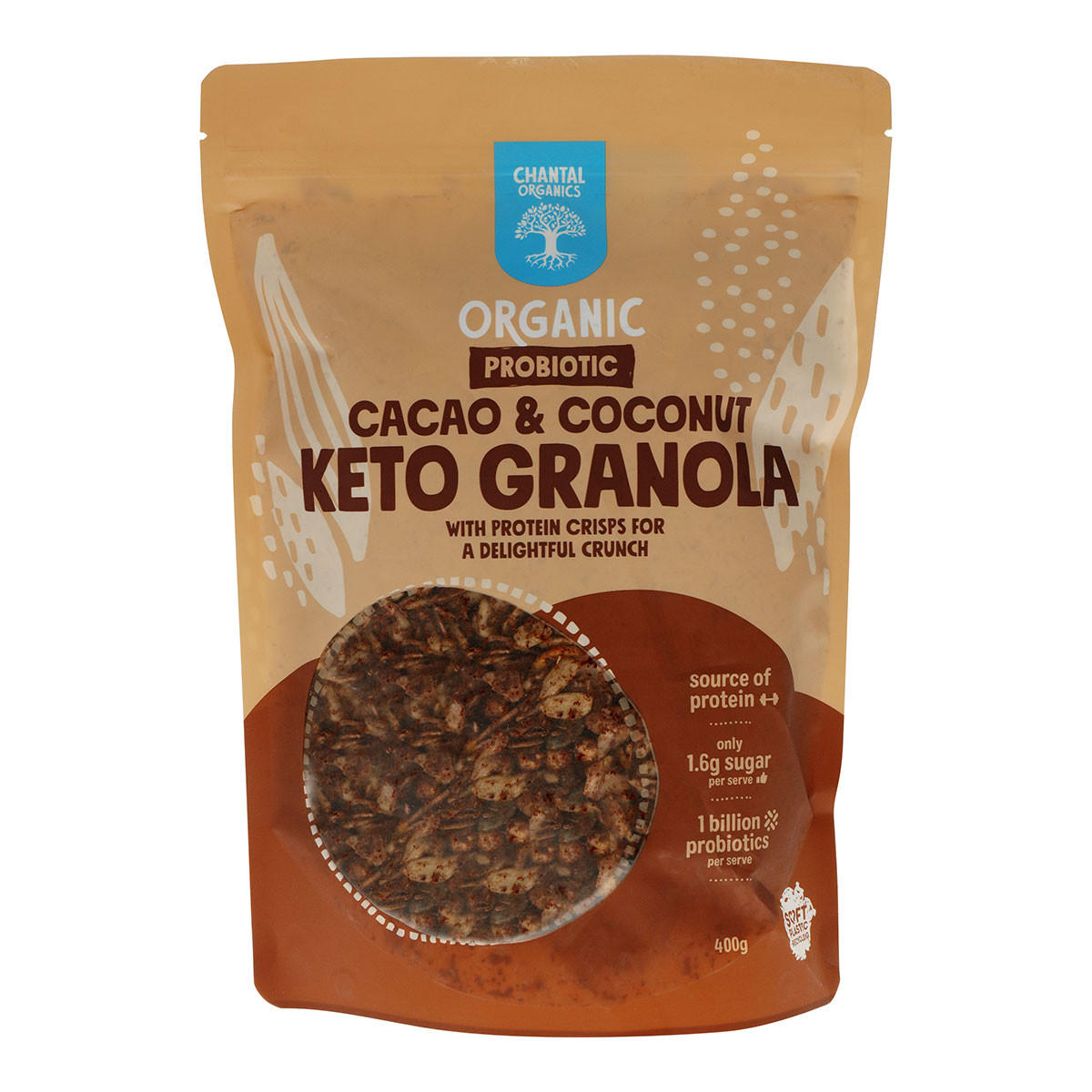 Chantal Organics Cacao and Coconut Keto Granola_1