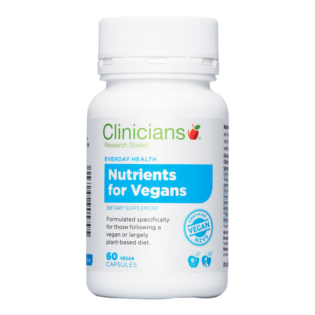 Clinicians Nutrients for Vegans _1