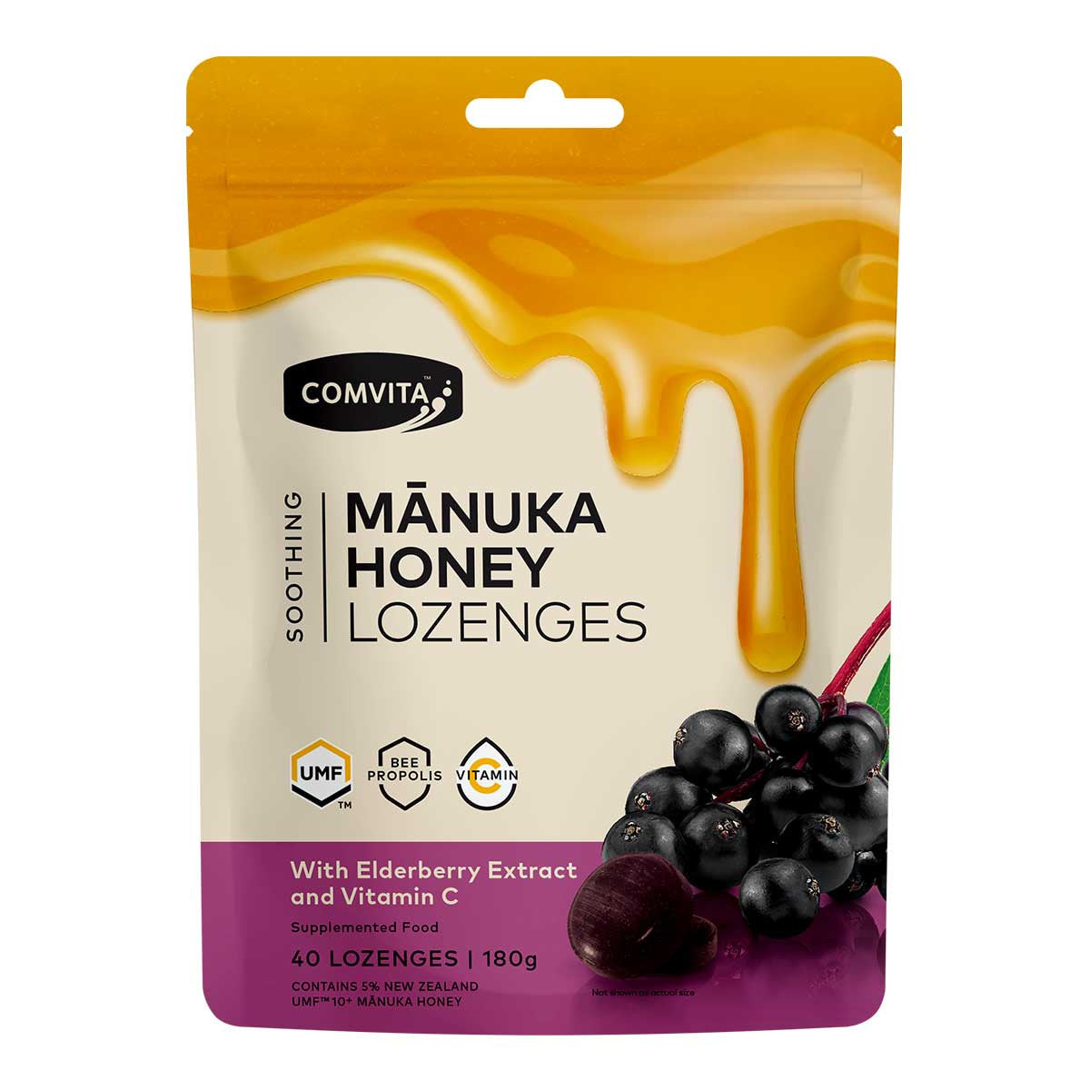 Comvita Manuka Honey Lozenges - Elderberry _2