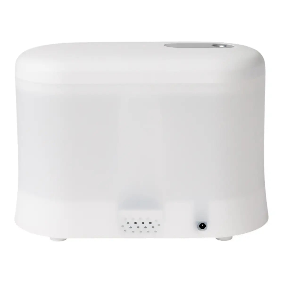 White plastic rectangular humidifier and aroma diffuser on a white background.