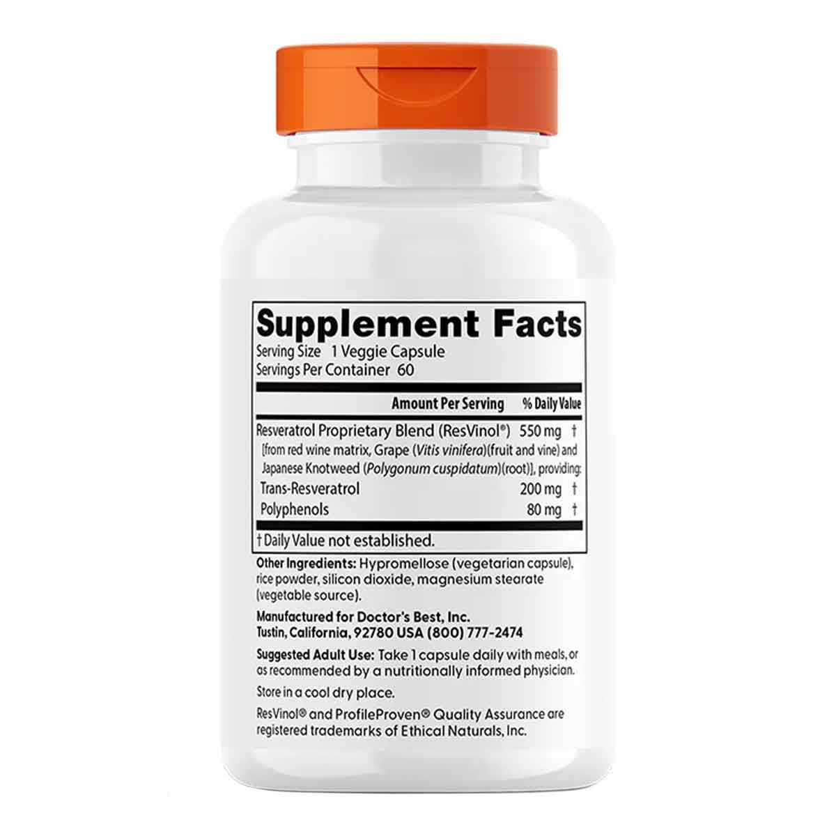 Doctor's Best Trans-Resveratrol 200 with Resvinol _2
