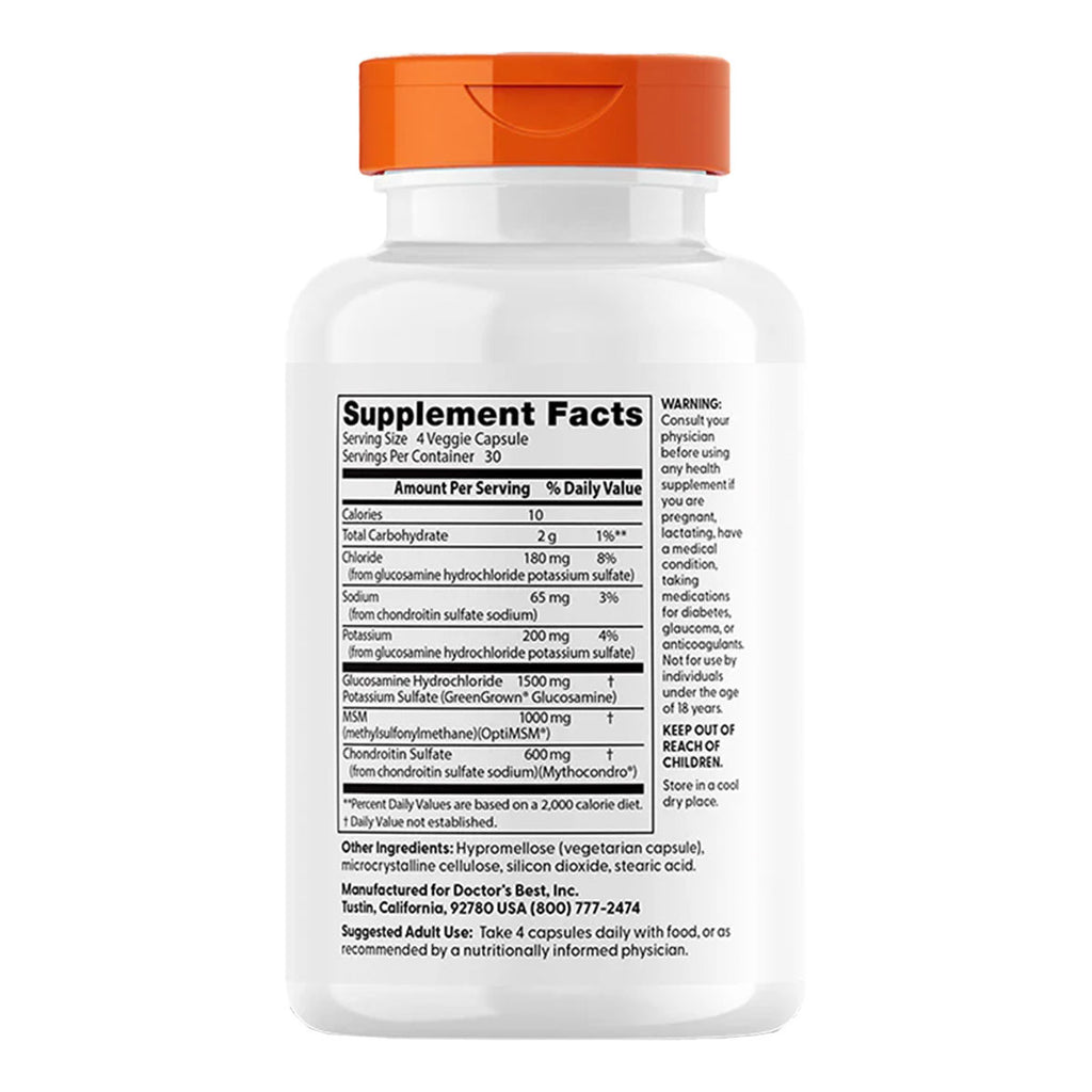 Doctor's Best Vegan Glucosamine Chondroitin MSM _3
