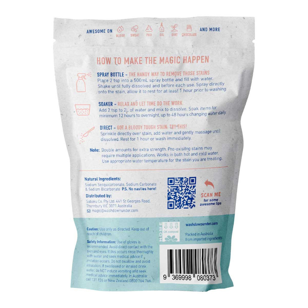 Downunder Wash Co Bloody Awesome, Period - Stain Remover Powder_2