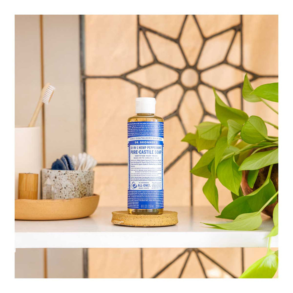 Dr.Bronner's Pure Castile Soap 18 In 1 Hemp Peppermint-16 Oz – Greenbay Essentials Dr.Bronner's Pure Castile Soap 18 In 1 Hemp Peppermint-16 Oz – Greenbay Essentials