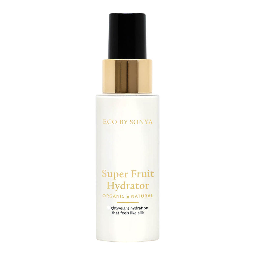 Super Fruit Hydrator bottle by Eco by Sonya on a white background.