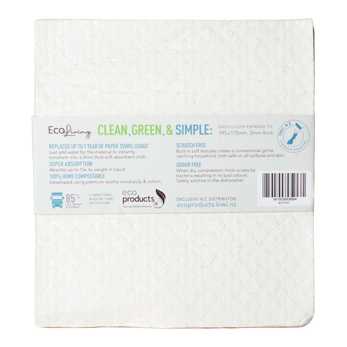 EcoLiving 100% Natural Biodegradable Multi-Cloths _2