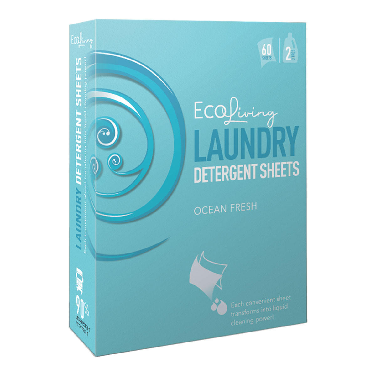 EcoLiving Laundry Detergent Sheets - Ocean Fresh_3
