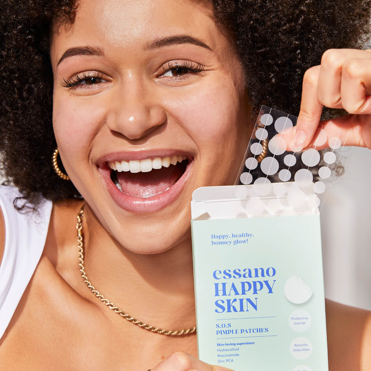 glutathione pimple patch Happy Skin S.O.S Pimple Patches