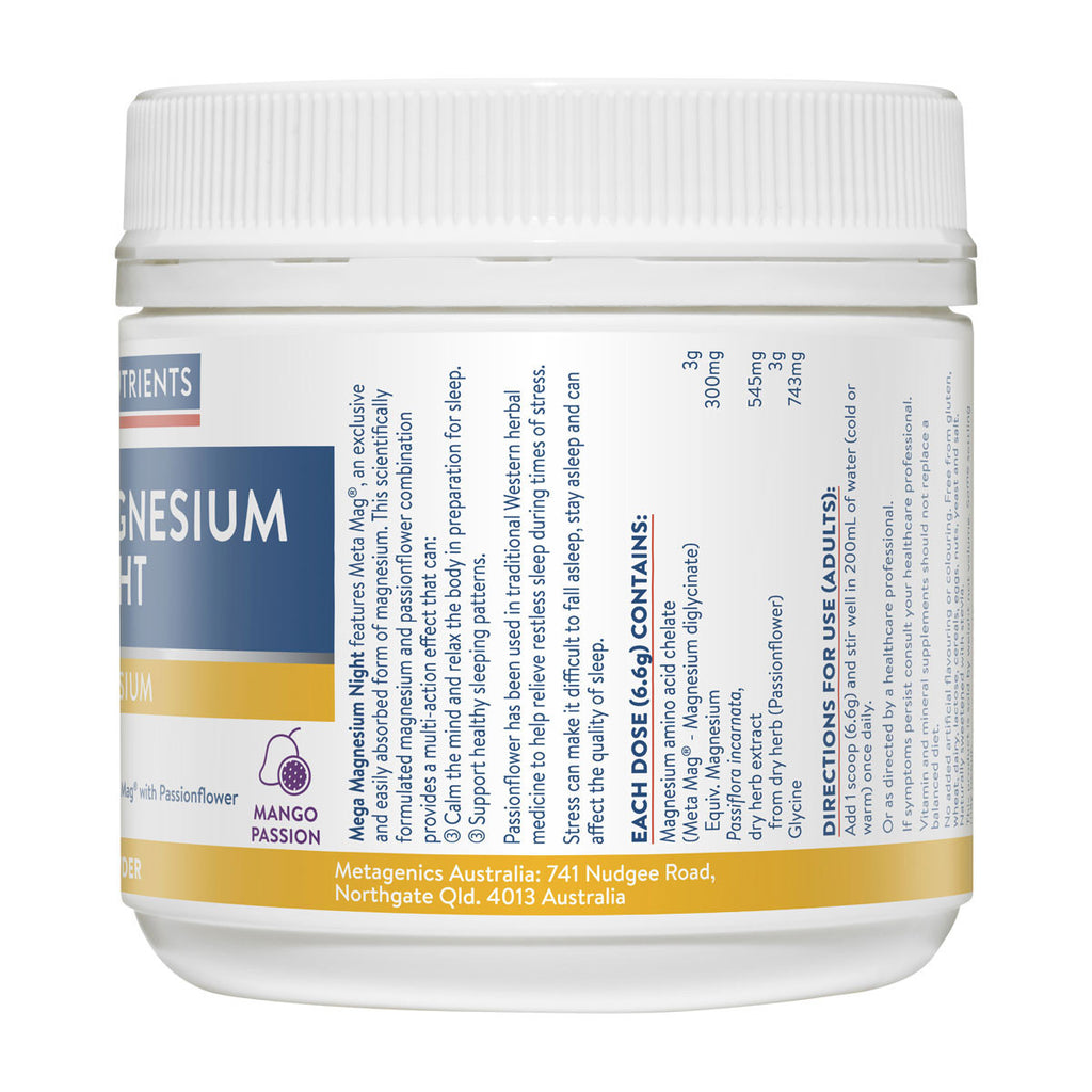 Ethical Nutrients Mega Magnesium Night Mango Passion_1