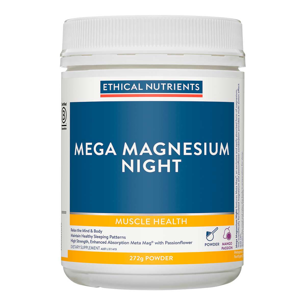 Ethical Nutrients Mega Magnesium Night Mango Passion_3