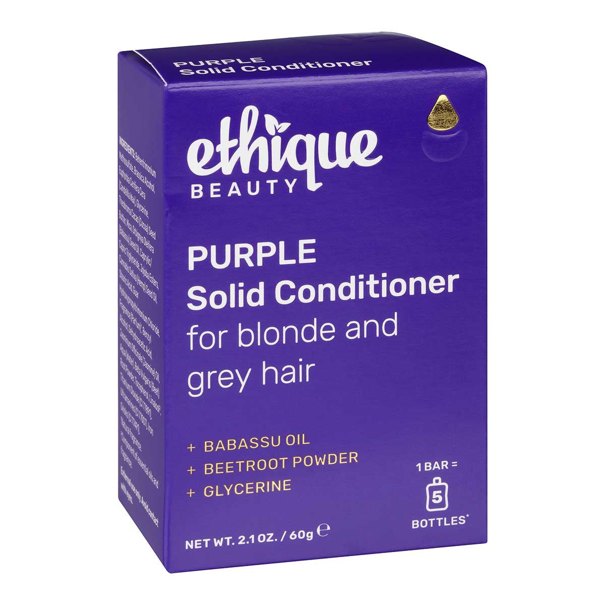 Ethique Purple Solid Conditioner for Blonde and Grey Hair _1