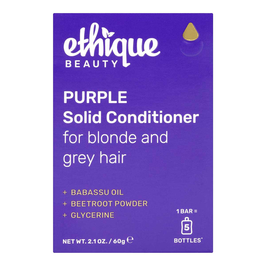 Ethique Purple Solid Conditioner for Blonde and Grey Hair _2