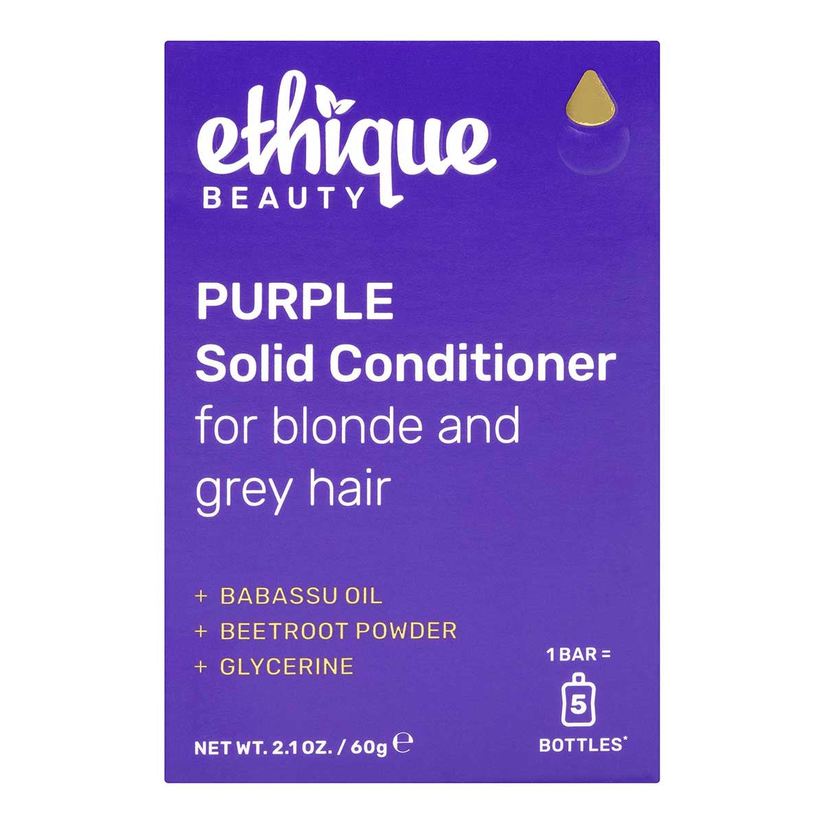 Ethique Purple Solid Conditioner for Blonde and Grey Hair _2