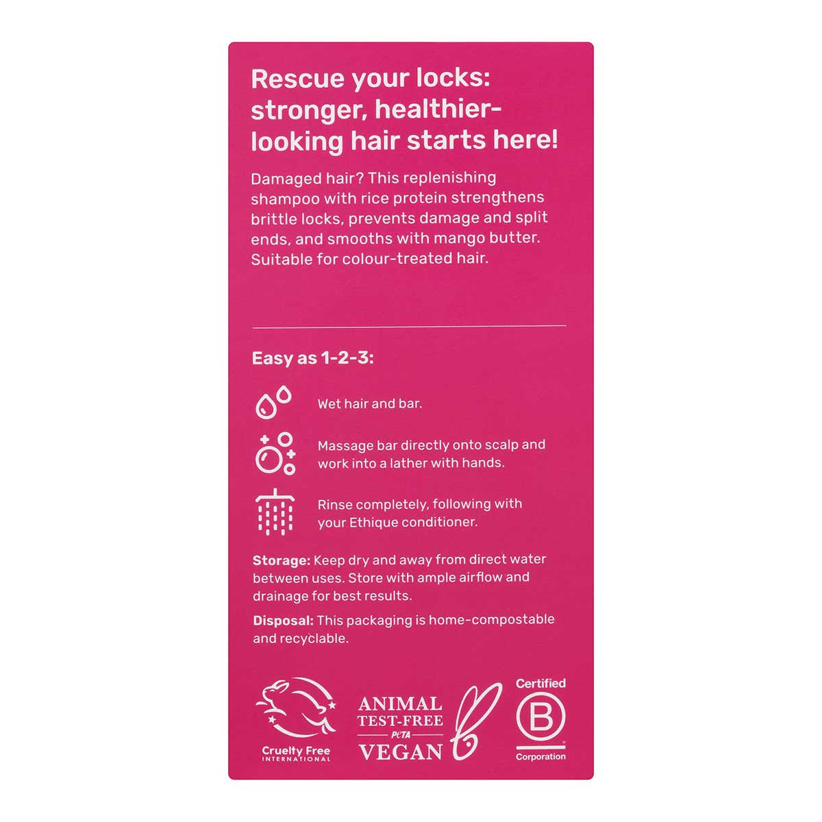 Ethique Repairing Solid Shampoo for Damaged Hair _4