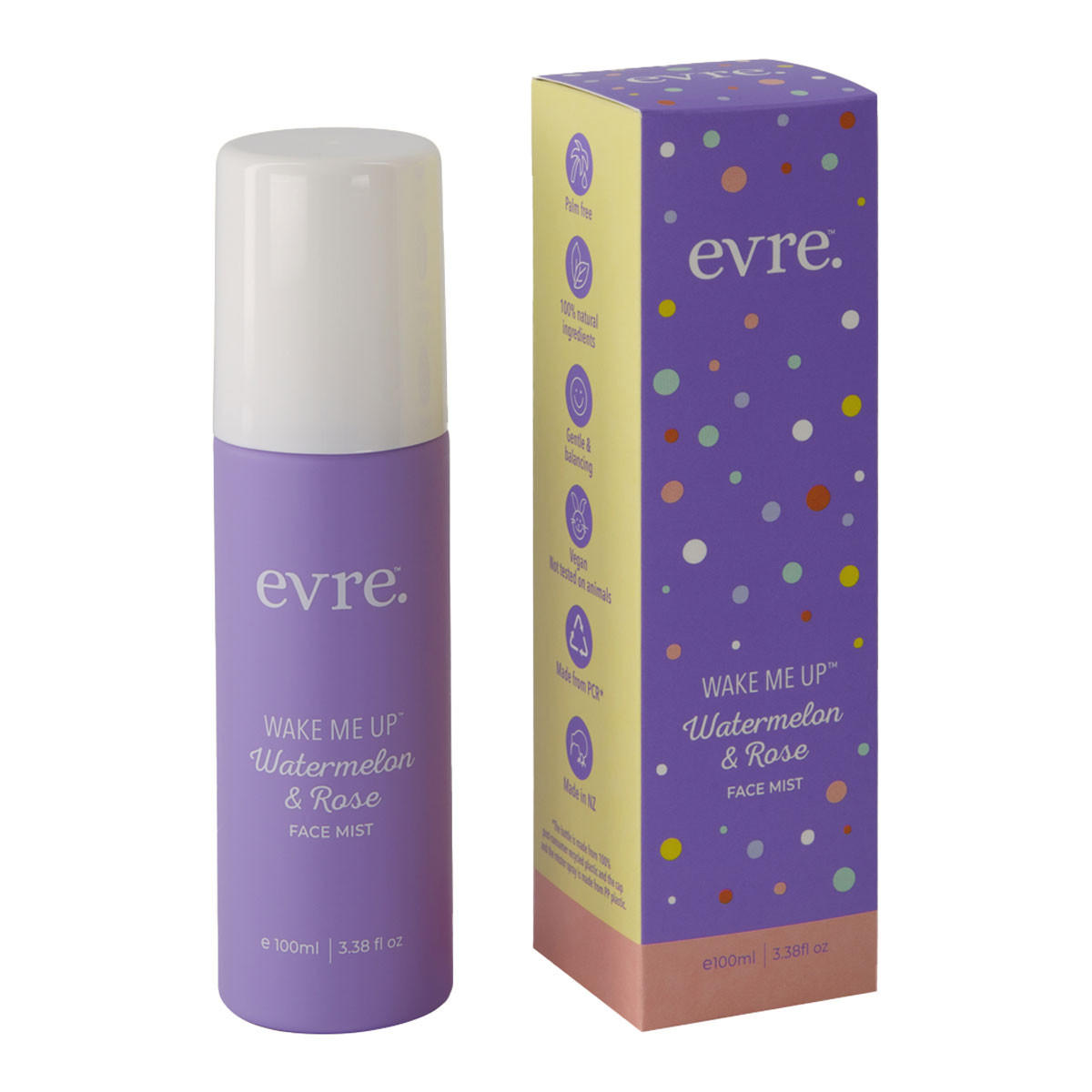 evre Wake Me Up Watermelon and Rose Face Mist_1