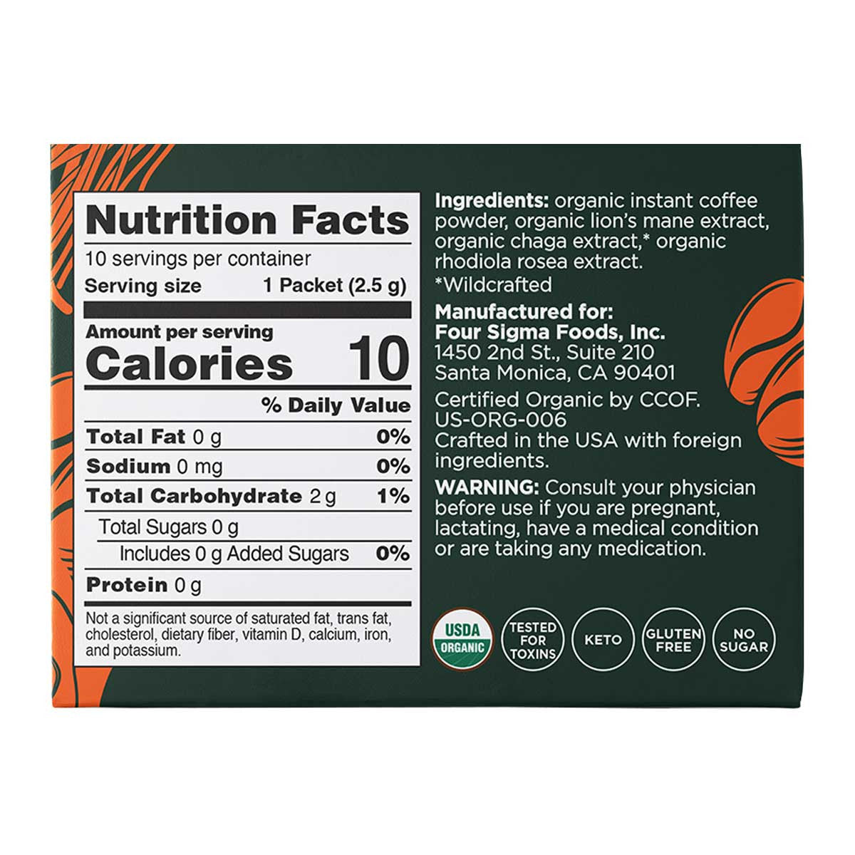 Four Sigmatic Organic Coffee with Lion's Mane & Chaga Mushrooms - Think _3